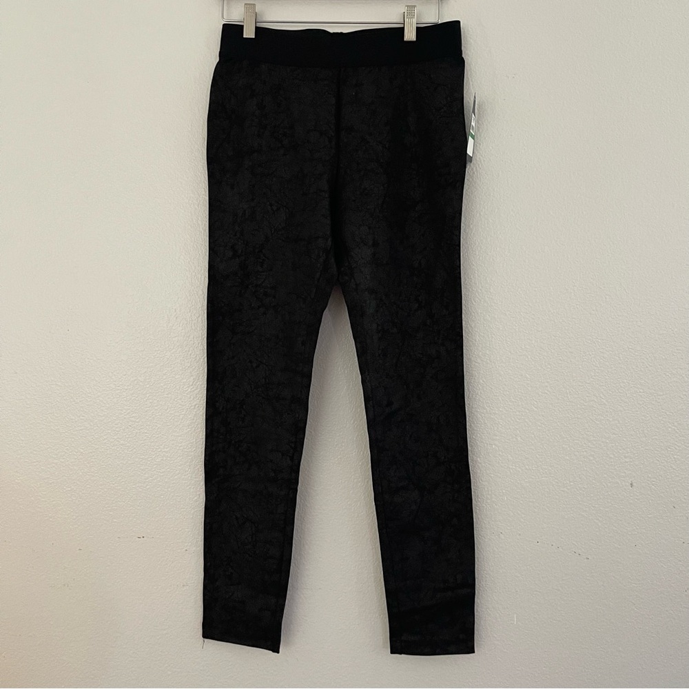Rachel roy legging black pull up pants size L